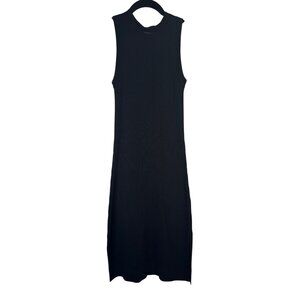 2/$30 Banana Republic Small Petite Black Sleeveless Ribbed Knit Dress